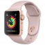 Apple Watch series 3 38mm, Zlatý hliník pískově růžový sportovní řemínek