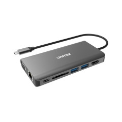 UNITEK D1019A dokovací stanice/replikátor portů USB 3.2 Gen 1 (3.1 Gen 1) Type-C Šedá č.1