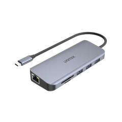 UNITEK D1026B dokovací stanice/replikátor portů USB 3.2 Gen 1 (3.1 Gen 1) Type-C Šedá č.1