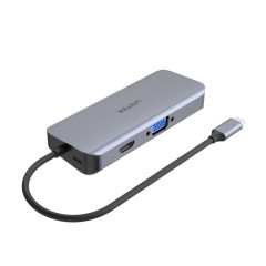 UNITEK D1026B dokovací stanice/replikátor portů USB 3.2 Gen 1 (3.1 Gen 1) Type-C Šedá č.2