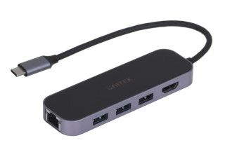 UNITEK HUB USB-C 3.1,RJ-45,3XUSB-A,HDMI,4K,PD100W č.2