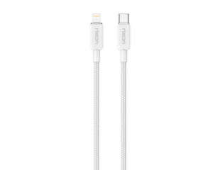 Rixon datový a nabíjecí kabel USB-C/lightning - bílý č.1