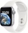 Apple Watch SE (2022) 44mm Stříbrný hliník s bílým sportovním řemínkem